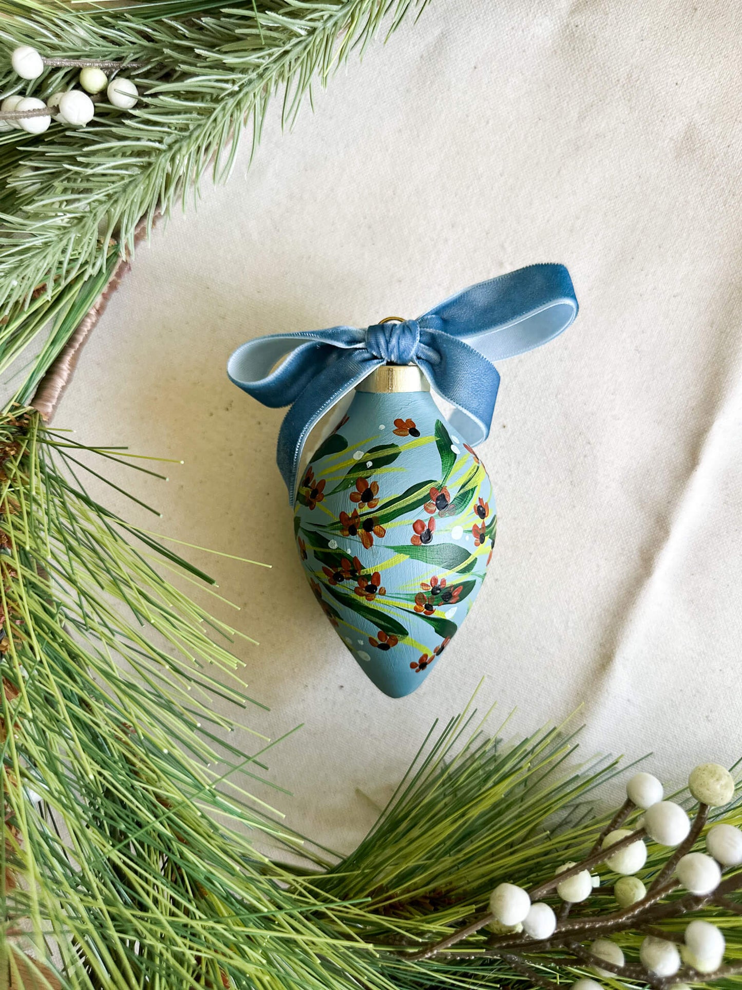 2025 Hand Painted Ornament - Ceramic 007