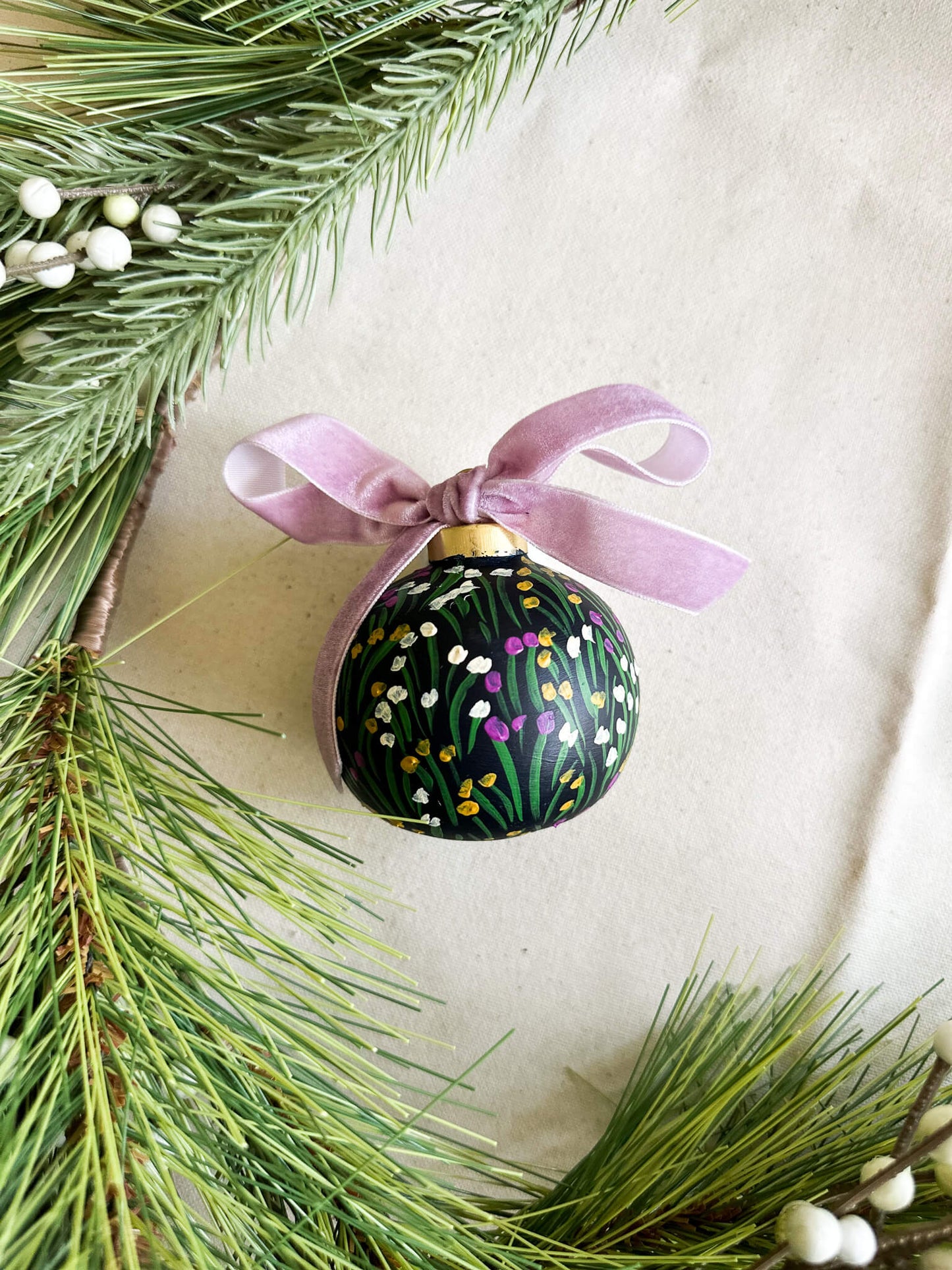 2025 Hand Painted Ornament - Ceramic 011