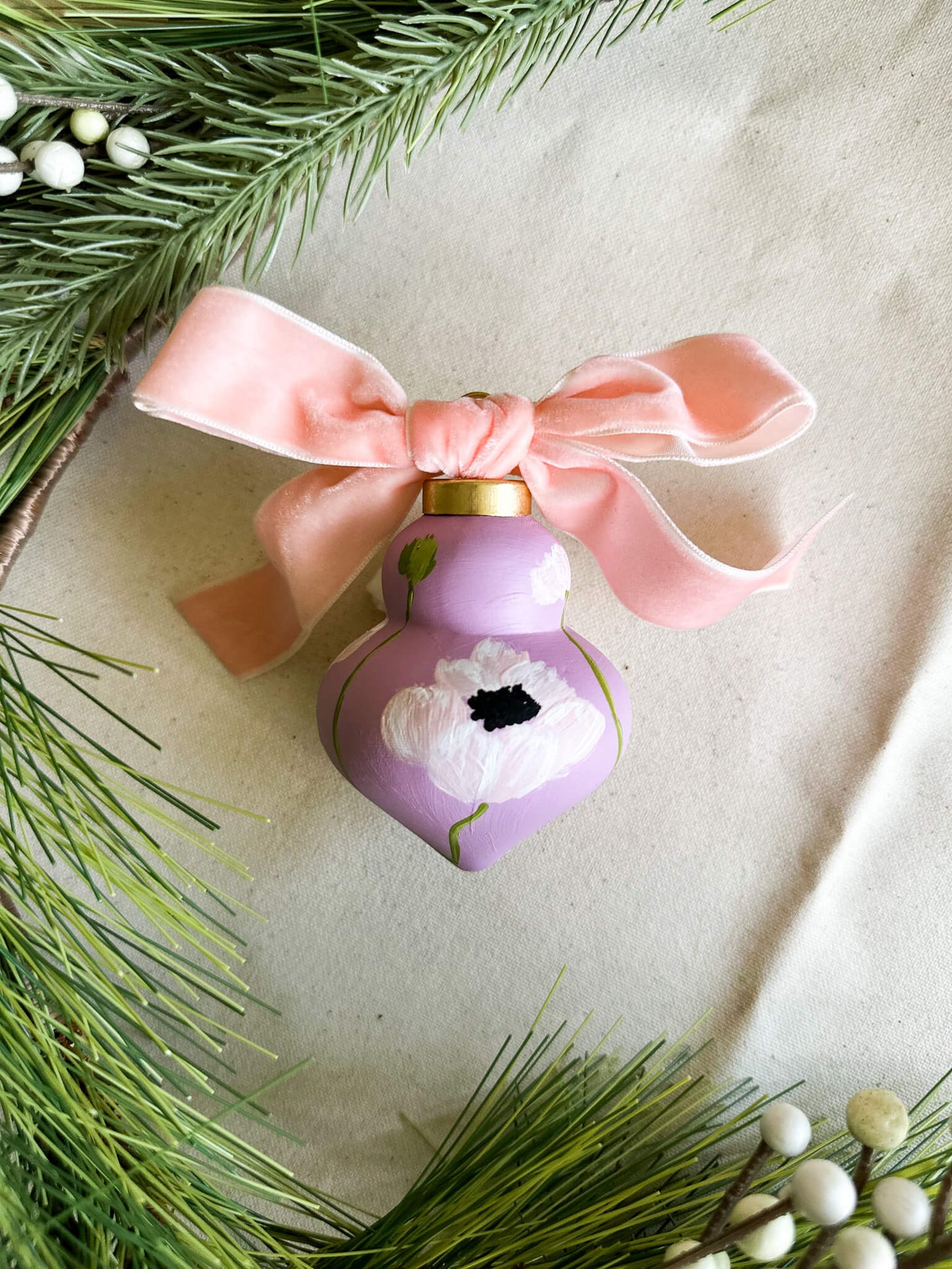 2025 Hand Painted Ornament - Ceramic 012