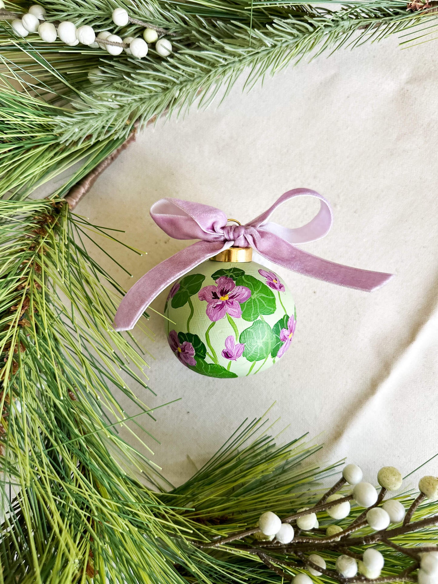 2025 Hand Painted Ornament - Ceramic 013