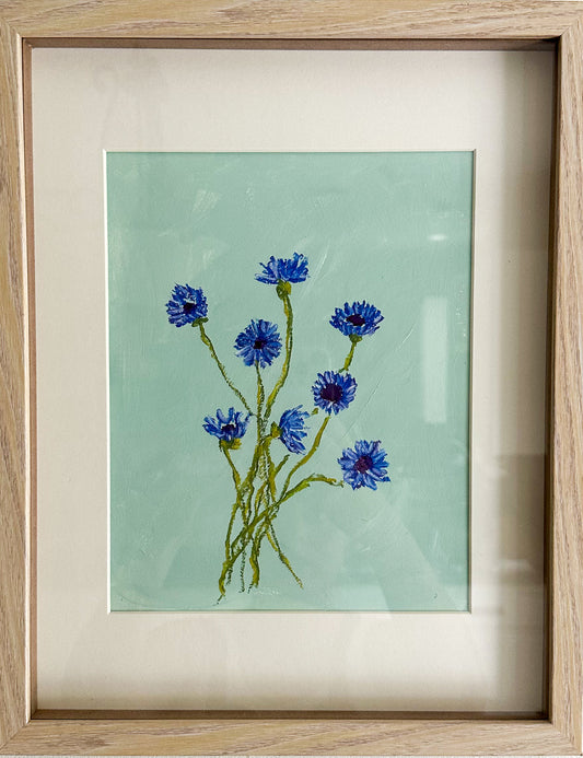 BACHELOR BUTTONS | 8X10IN