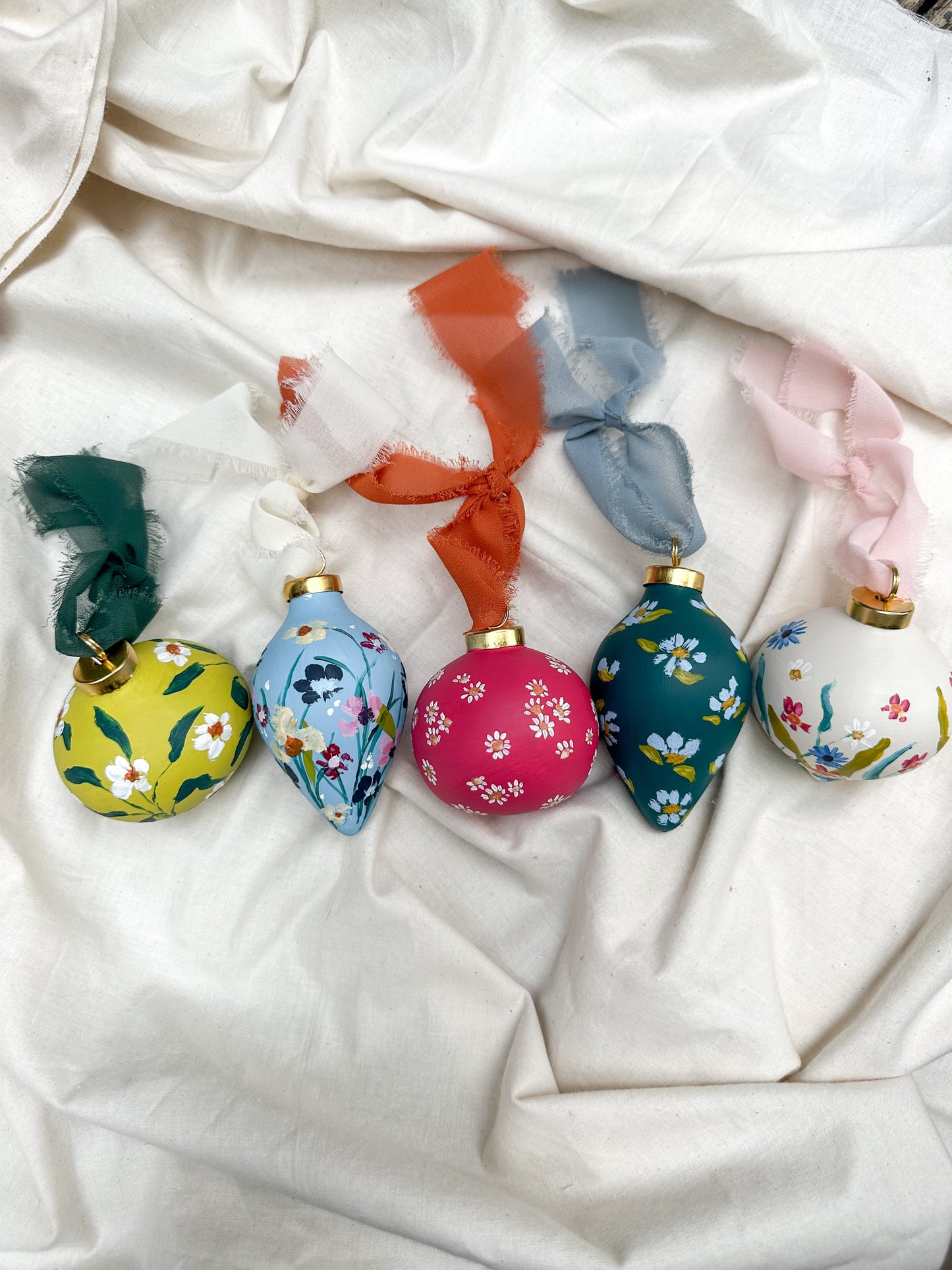 2023 Hand painted Christmas ornaments - Allie Burton Art
