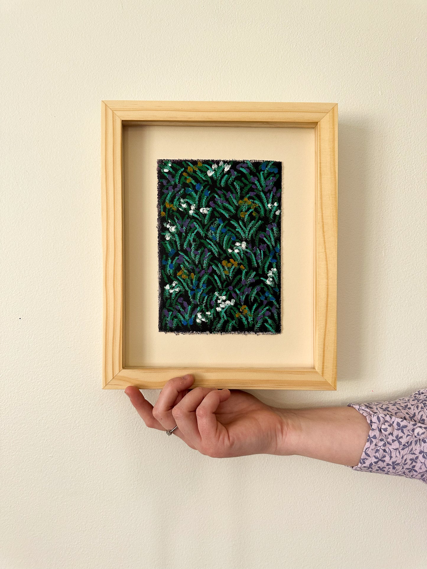 "Let Me Slow Down" an original oil pastel by Allie Burton