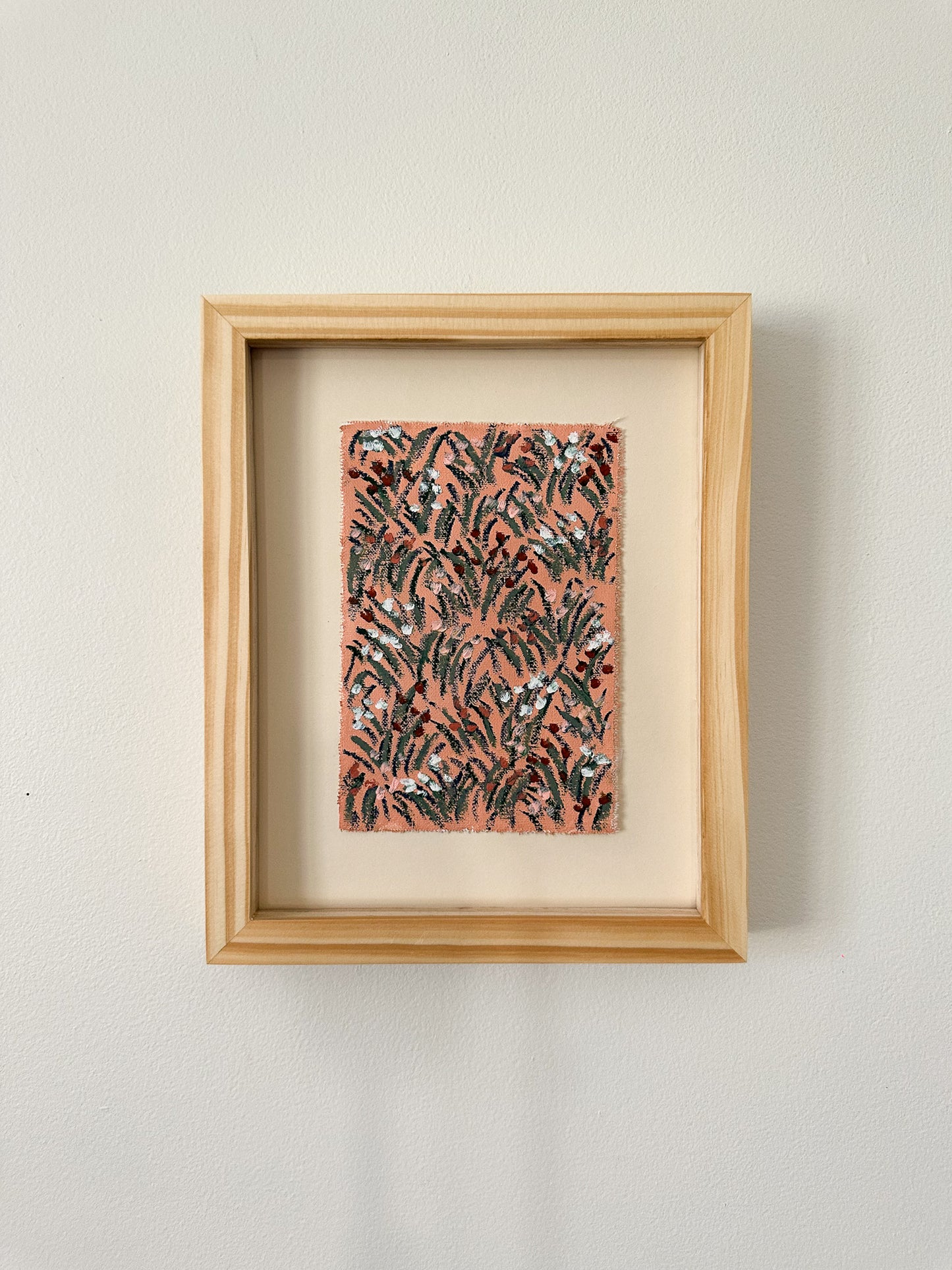 "Holding Herself Together" an original oil pastel by Allie Burton