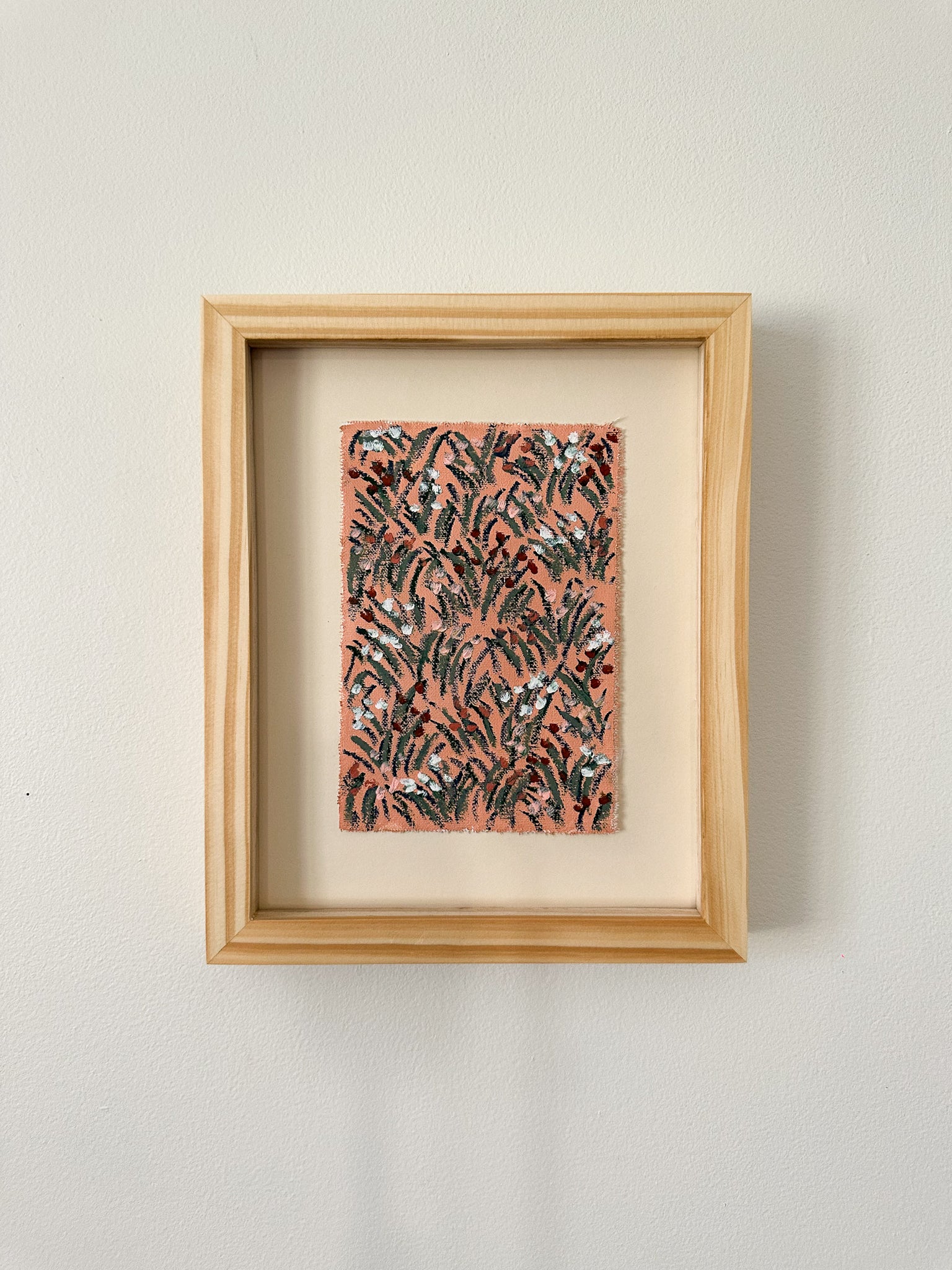 "Holding Herself Together" an original oil pastel by Allie Burton