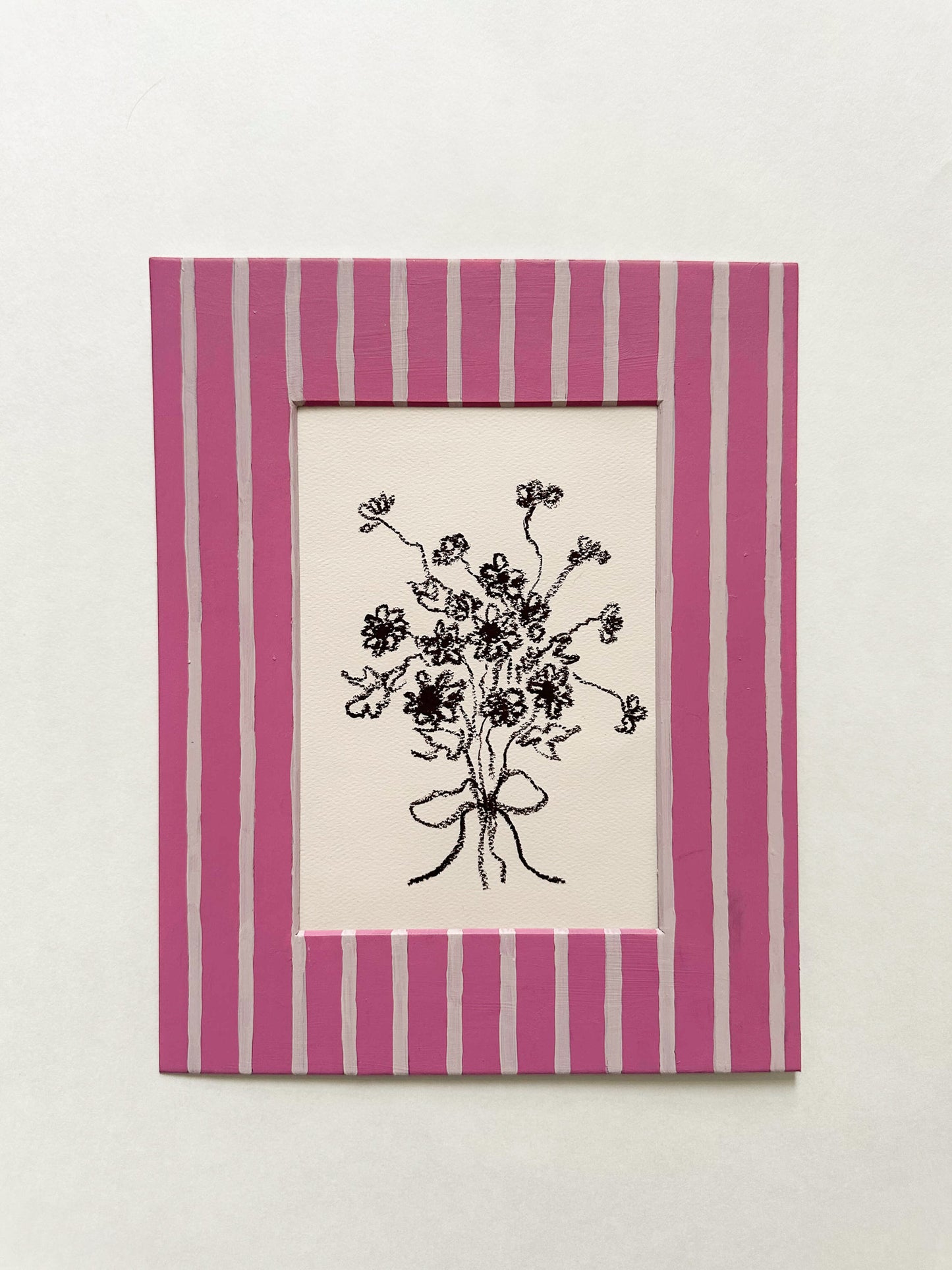 hand painted photo mat by Allie Burton