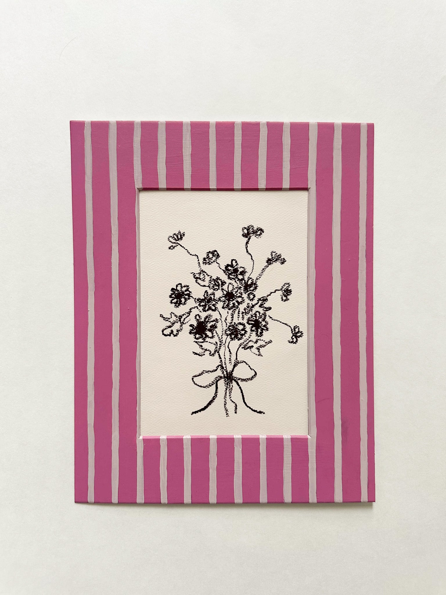 hand painted photo mat by Allie Burton