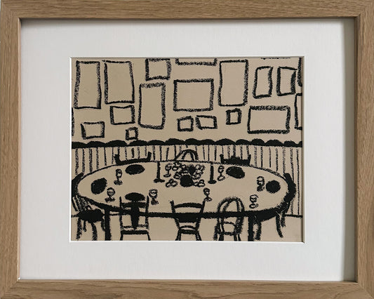 Sunday Dinner - Neutral edition by Allie Burton Art