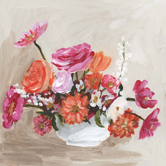 "Quiet Conversations" A Square Canvas Print