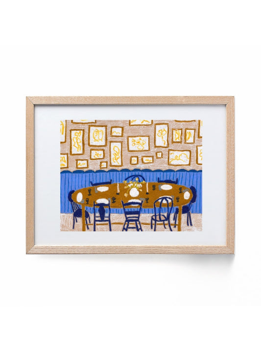 Sunday Dinner Print by Allie Burton Art