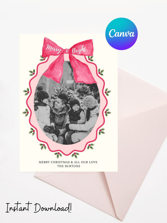 MERRY & BRIGHT - DIGITAL CHRISTMAS CARD