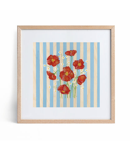 “Flora” A Square Print