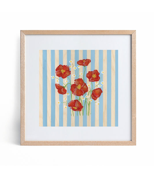 “Flora” A Square Print