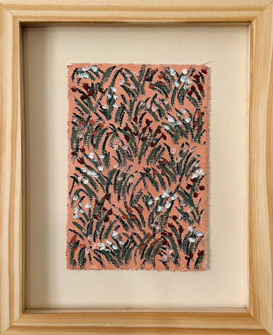 "Holding Herself Together" an original oil pastel by Allie Burton