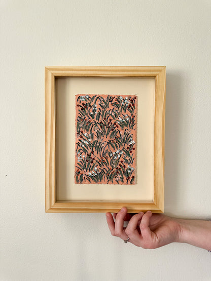 "Holding Herself Together" an original oil pastel by Allie Burton