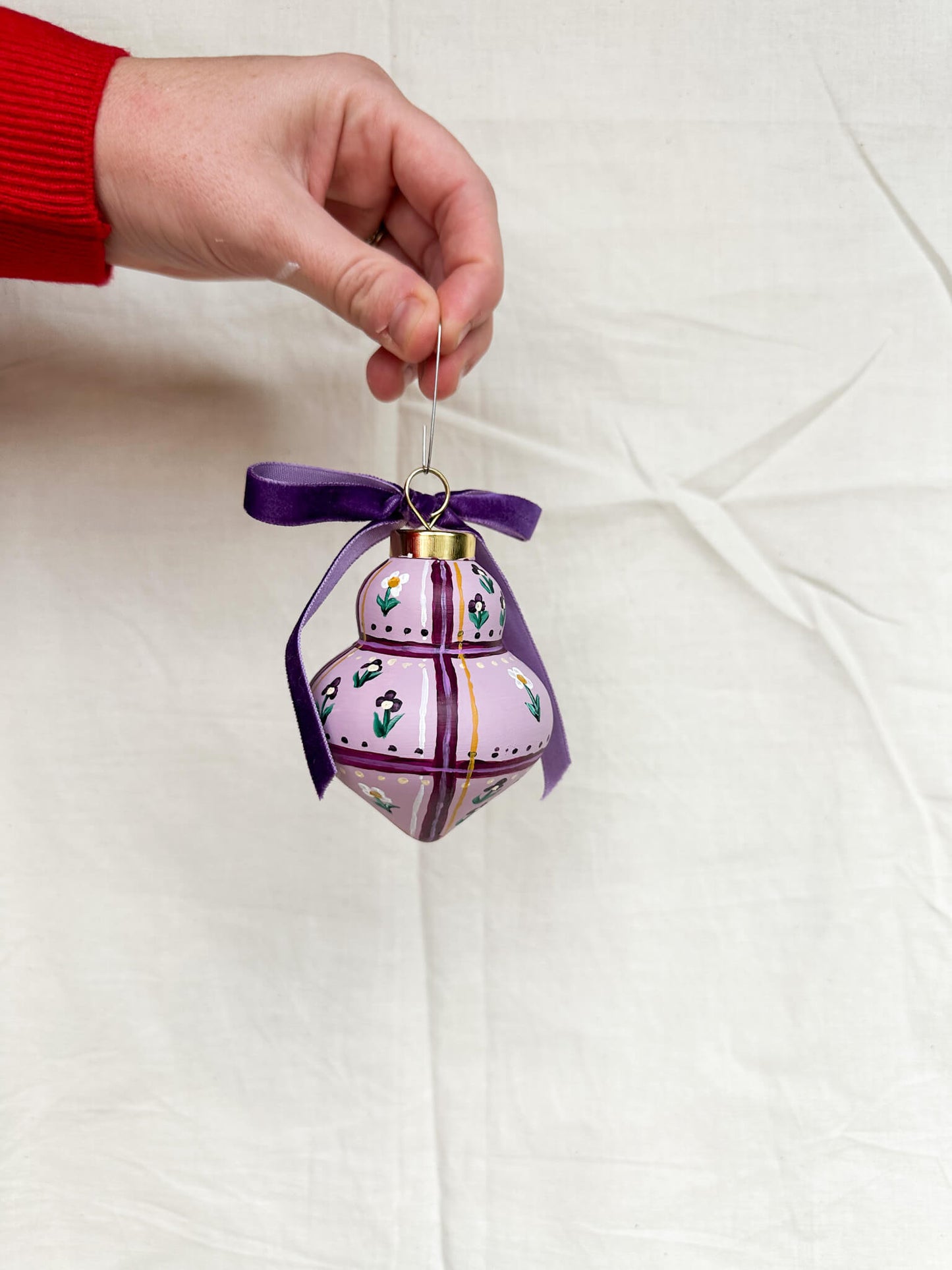 Lavender Christmas Ornament No 2 - back