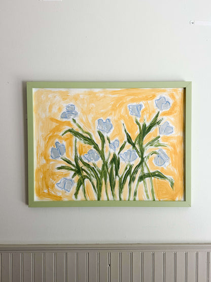 TULIPS IN BLUE
