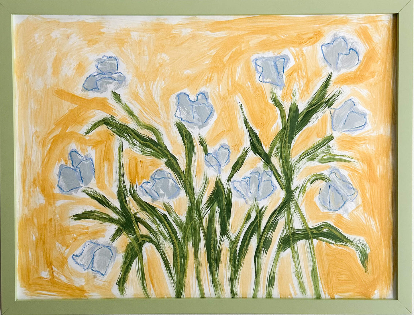 TULIPS IN BLUE