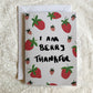 I am Berry Thankful card - Allie Burton Art