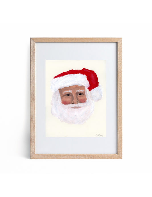 "Holly Jolly Santa" Print
