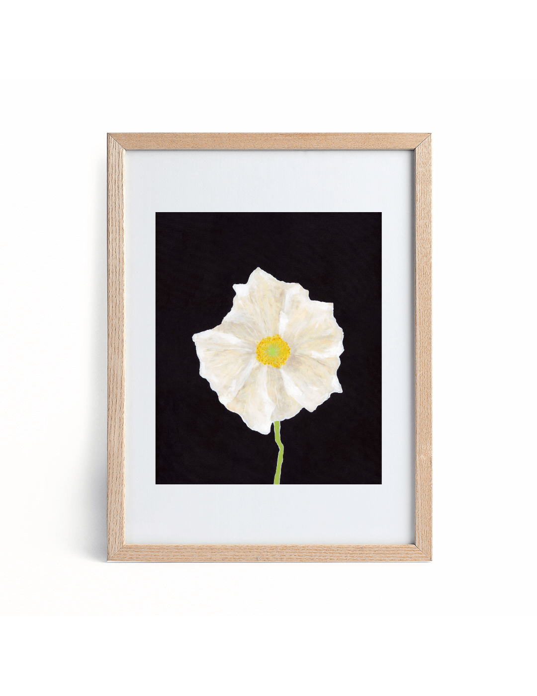 "Clarity" vertical, floral art print by Allie Burton