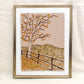 "Kentucky Autumn" an original 6x8in oil pastel by Allie Burton